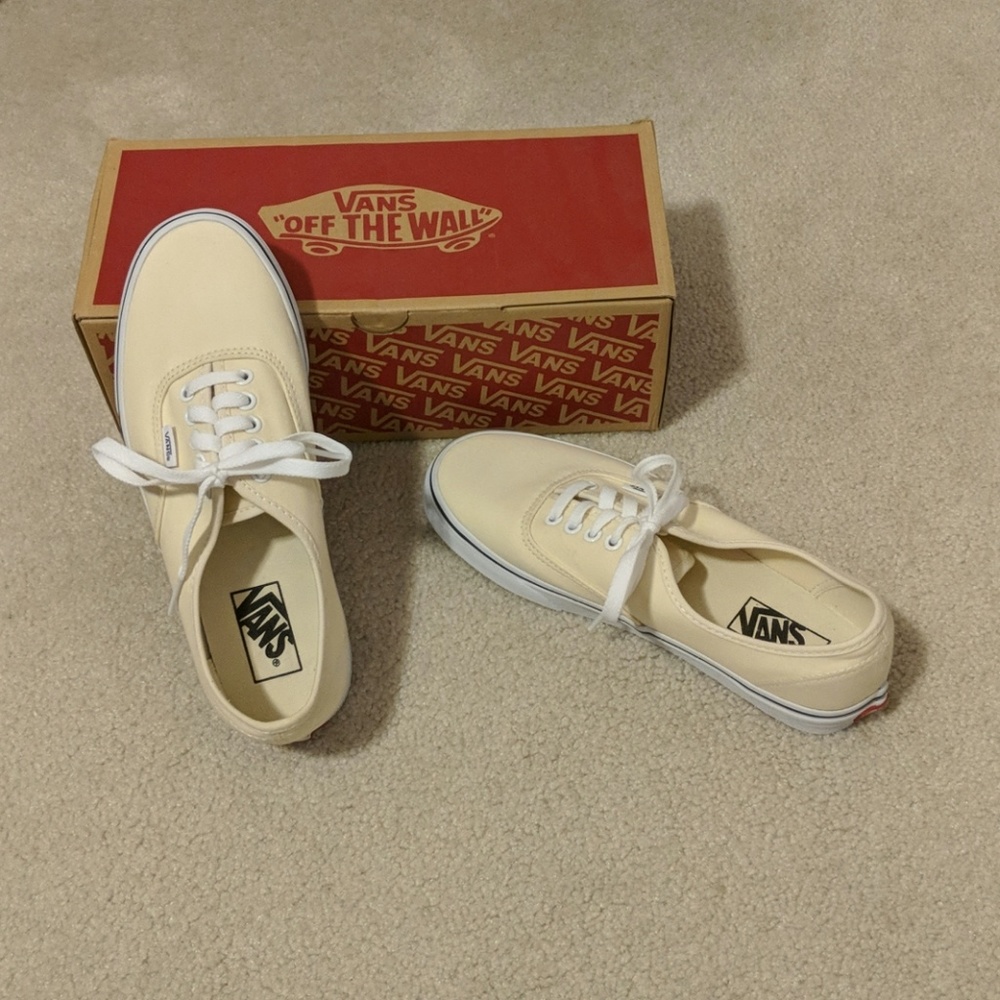 NWOT Authentic Vans - Beige